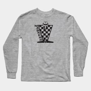 Madness Checkerboard HD - Black Long Sleeve T-Shirt